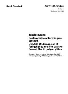 DANSK DS/EN ISO 105-Z03