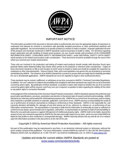 AWPA A71-18