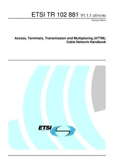 ETSI TR 102 881