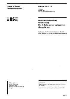 DANSK DS/EN 26157-1
