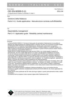 CEI EN 60300-3-11