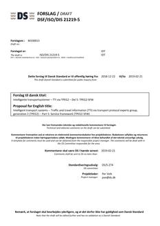 DANSK DSF/ISO/DIS 21219-5