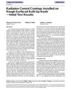 SF-98-02-3 -- Radiation Control Coatings Installed on Rough-Surfaced Built-Up Roofs-Initial Test Results