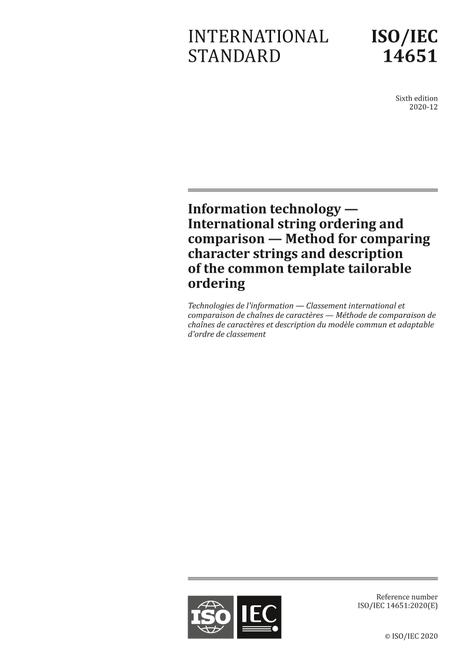 ISO/IEC 14651:2020