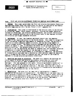 FAA FO 1110.121