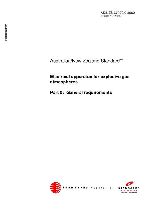AS/NZS 60079.0:2000