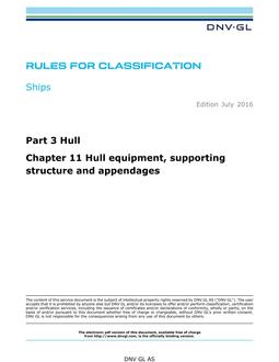 DNV DNVGL-RU-SHIPS PART 3 CHAPTER 11