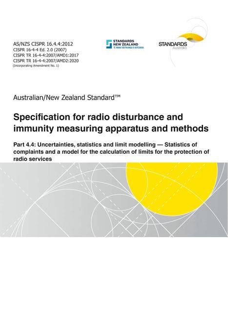 AS/NZS CISPR 16.4.4:2012