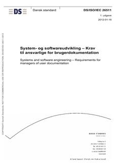 DANSK DS/ISO/IEC 26511