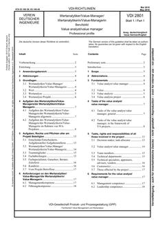 VDI VDI 2801 BLATT 1
