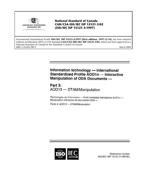 CAN/CSA-ISO/IEC ISP 15121-3-02