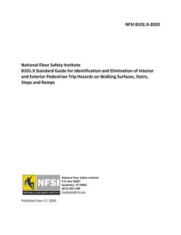 NFSI B101.9-2020