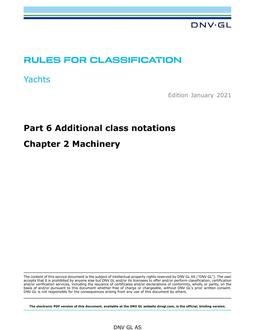 DNV DNVGL-RU-YACHT-PART 6 CHAPTER 2