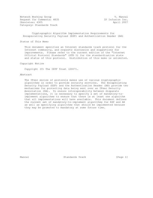 IETF RFC 4835