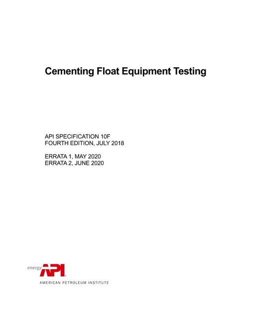 API Spec 10F
