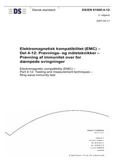 DANSK DS/EN 61000-4-12