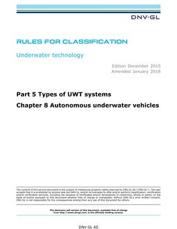 DNV DNVGL-RU-UWT PART 5 CHAPTER 8
