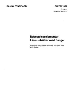 DANSK DS/EN 1664