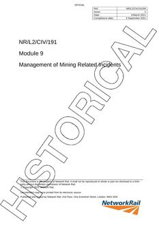NR NR/L2/CIV/191/09 ISSUE 1