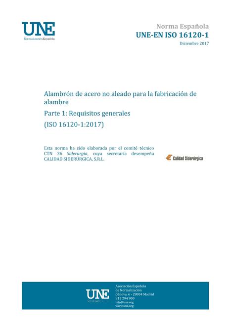 AENOR UNE-EN ISO 16120-1