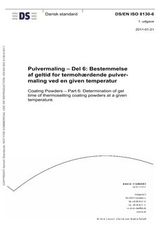 DANSK DS/EN ISO 8130-6
