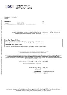 DANSK DSF/ISO/DIS 13729