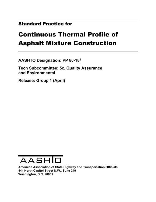 AASHTO PP 80-18