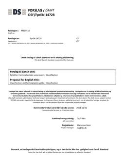 DANSK DSF/FPREN 14728