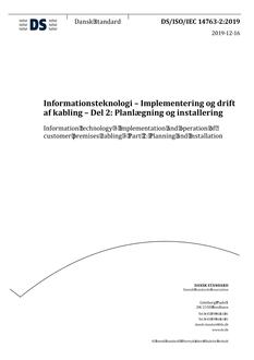 DANSK DS/ISO/IEC 14763-2