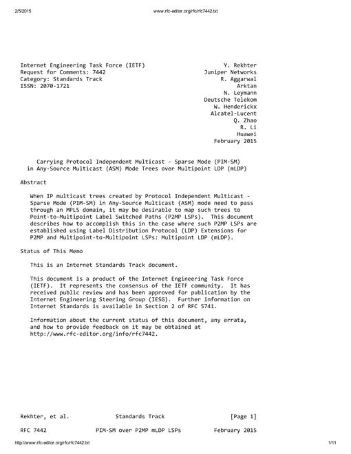 IETF RFC 7442