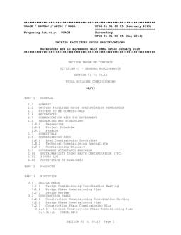 ARMY UFGS-01 91 00.15
