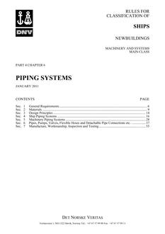 DNV DNV-RU-SHIPS PART 4 CHAPTER 6
