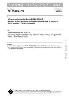 CEI 20-11/0-1