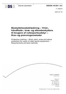 DANSK DS/EN 14120 + A1