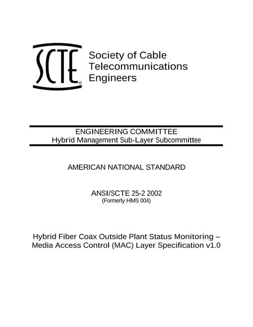 SCTE 25-2 2002