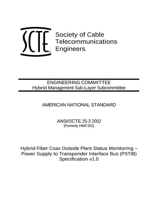 SCTE 25-3 2002