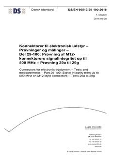 DANSK DS/EN 60512-29-100