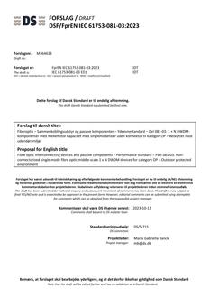 DANSK DSF/FPREN IEC 61753-081-03