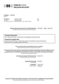 DANSK DSF/PREN ISO 21593