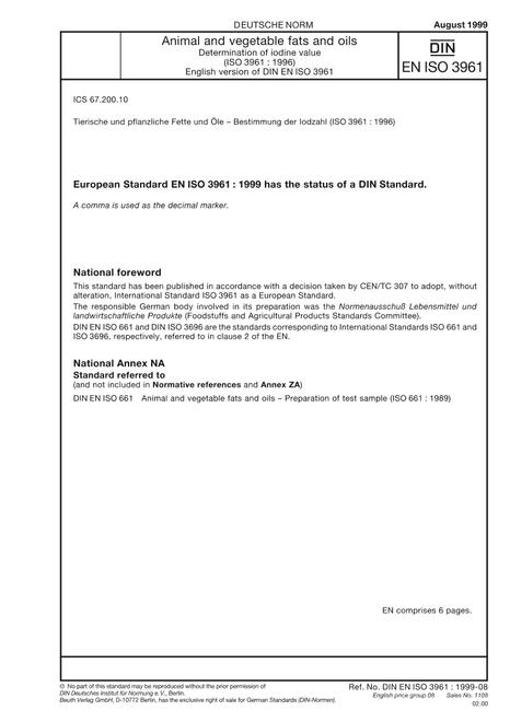 DIN EN ISO 3961
