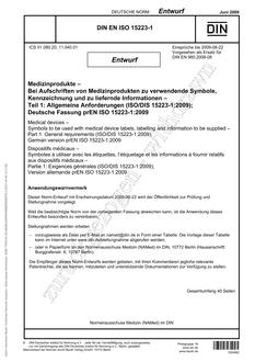 DIN EN ISO 15223-1 - DRAFT