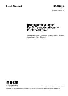 DANSK DS/EN 54-5