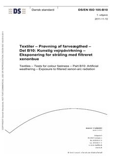 DANSK DS/EN ISO 105-B10