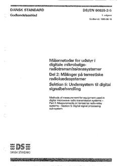 DANSK DS/EN 60835-2-5
