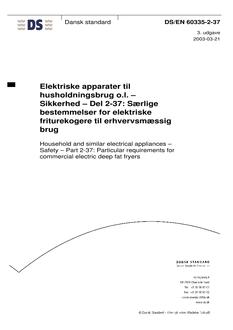 DANSK DS/EN 60335-2-37