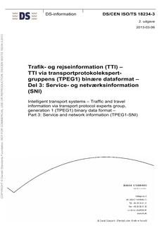 DANSK DS/CEN ISO/TS 18234-3