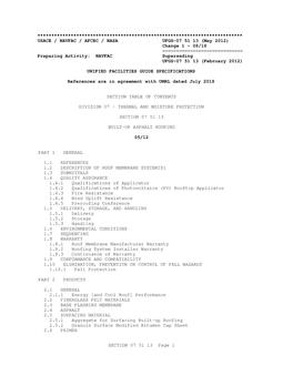 NAVY UFGS-07 51 13