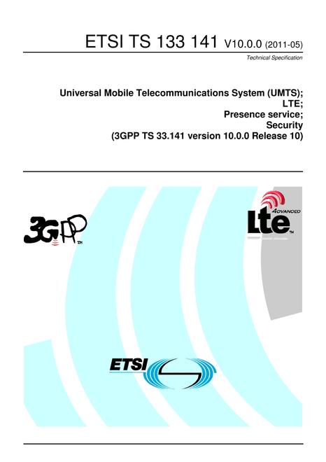 ETSI TS 133 141