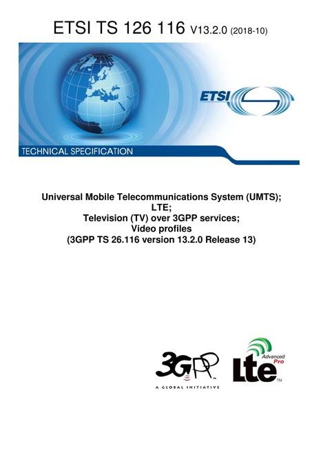 ETSI TS 126 116