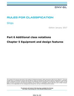 DNV DNVGL-RU-SHIPS PART 6 CHAPTER 5